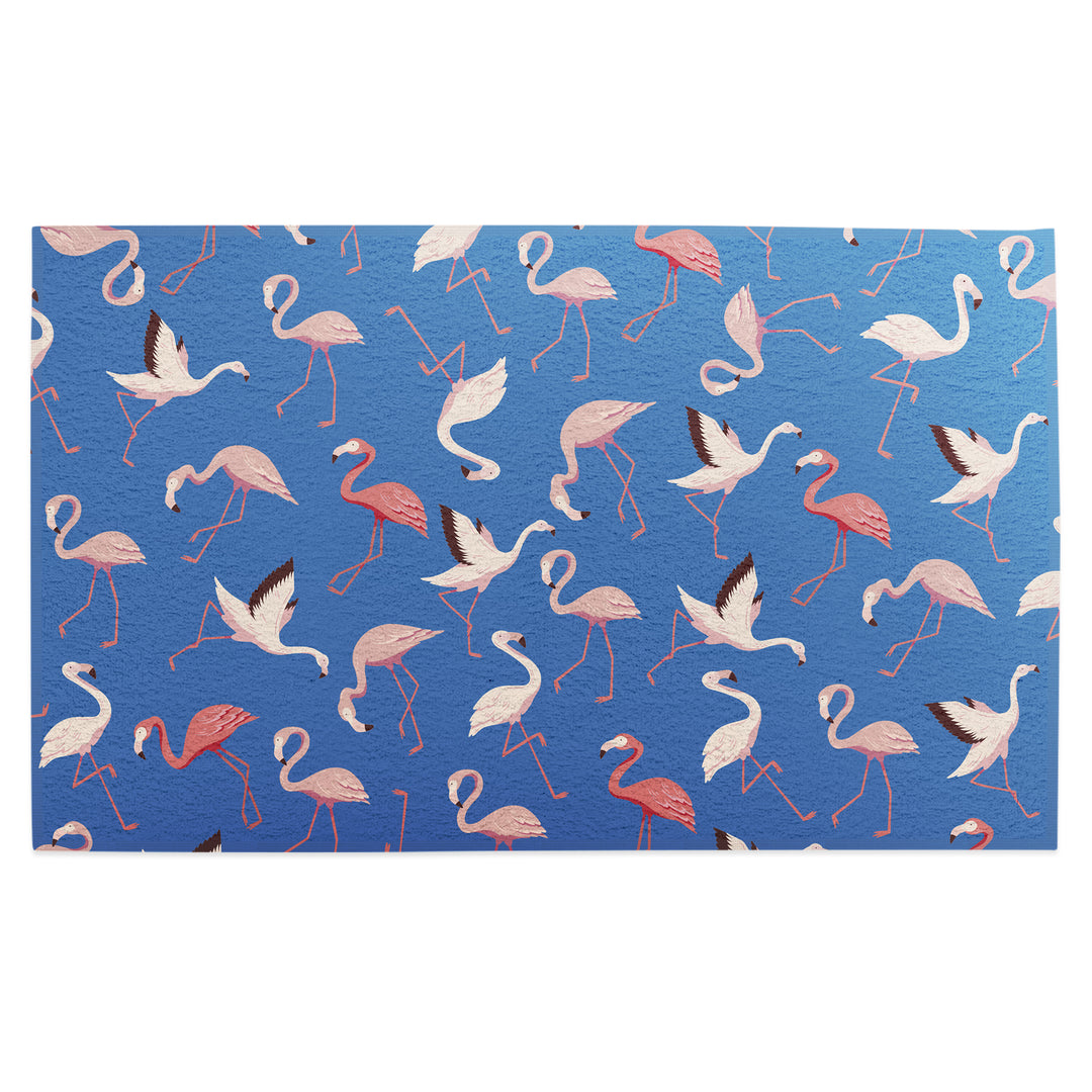 Blue Flamingo Golf Towel