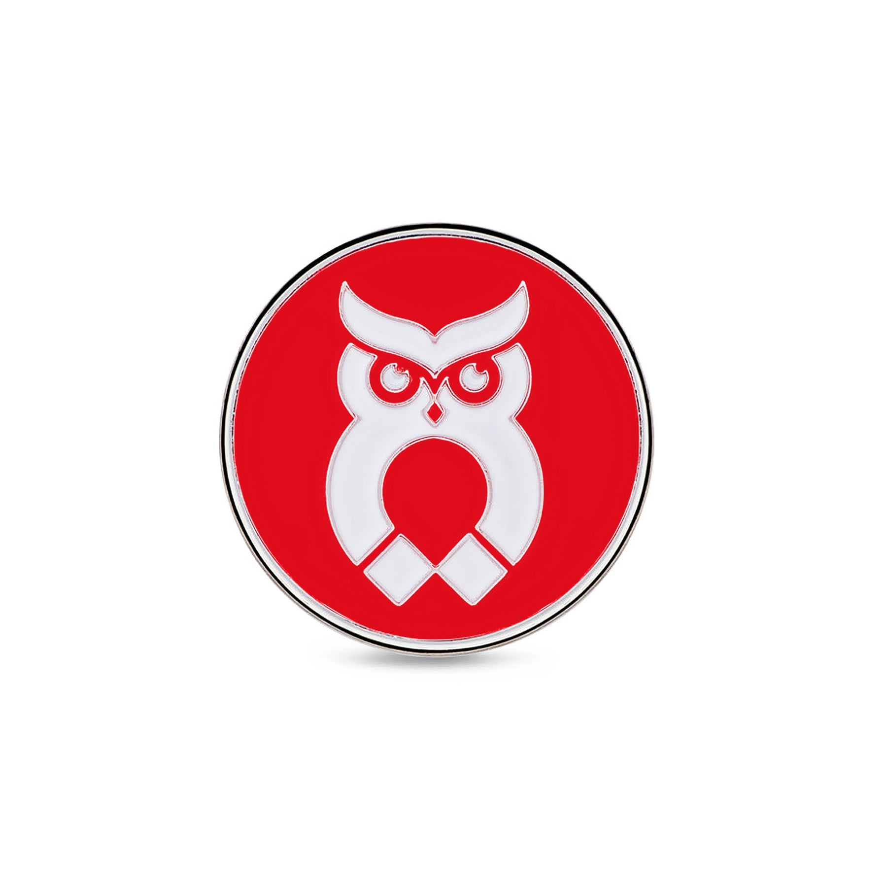 Red MagnetOwl Poker Chip Ball Marker - Shop.GolfersAuthority
