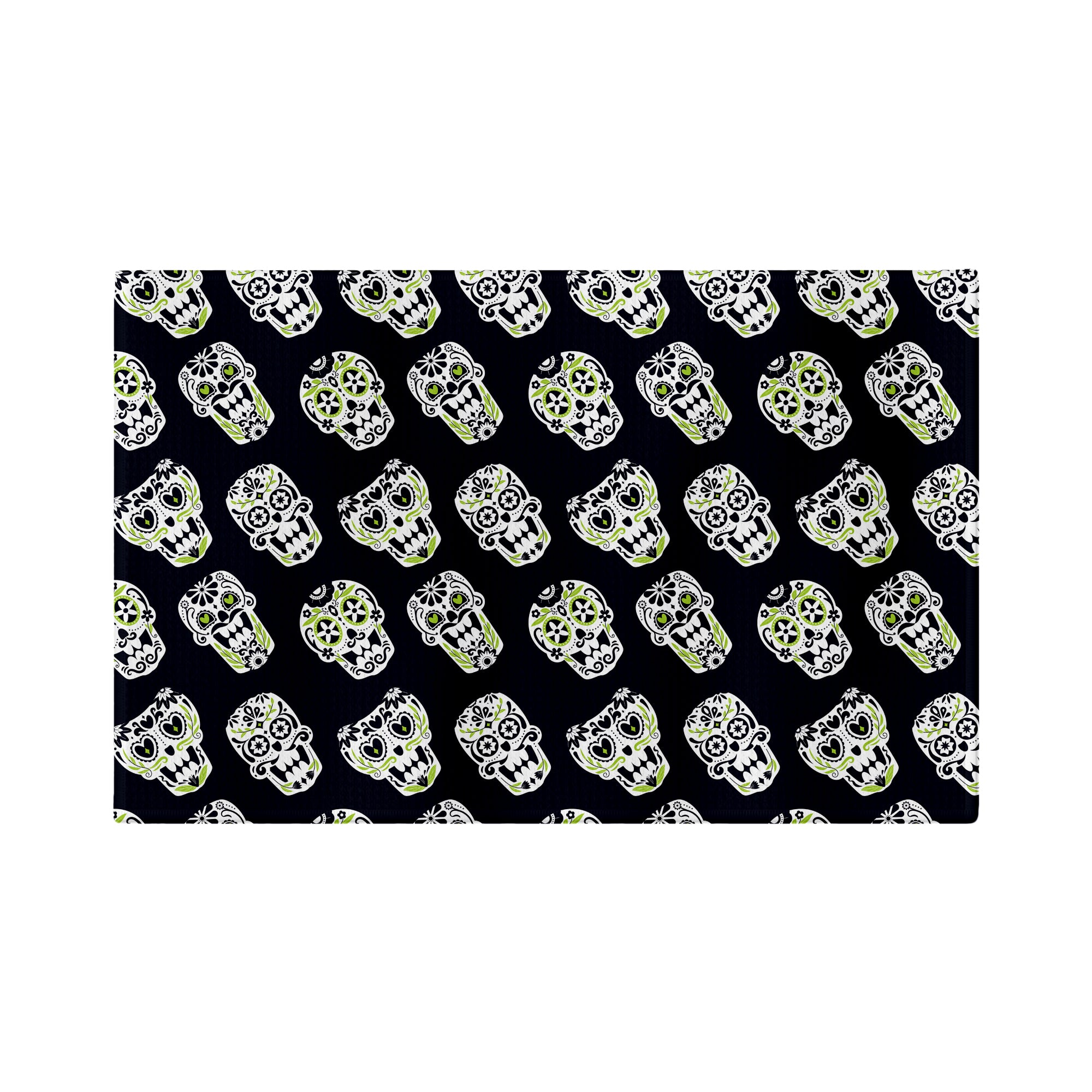 Sugar Skull Black Golf Towel - Shop.GolfersAuthority