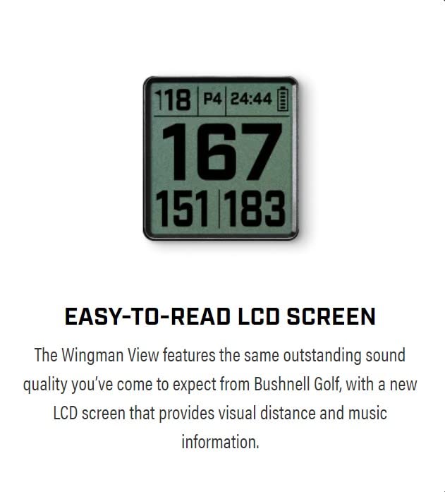 Bushnell Golf Wingman View Golf GPS Speaker - Shop.GolfersAuthority