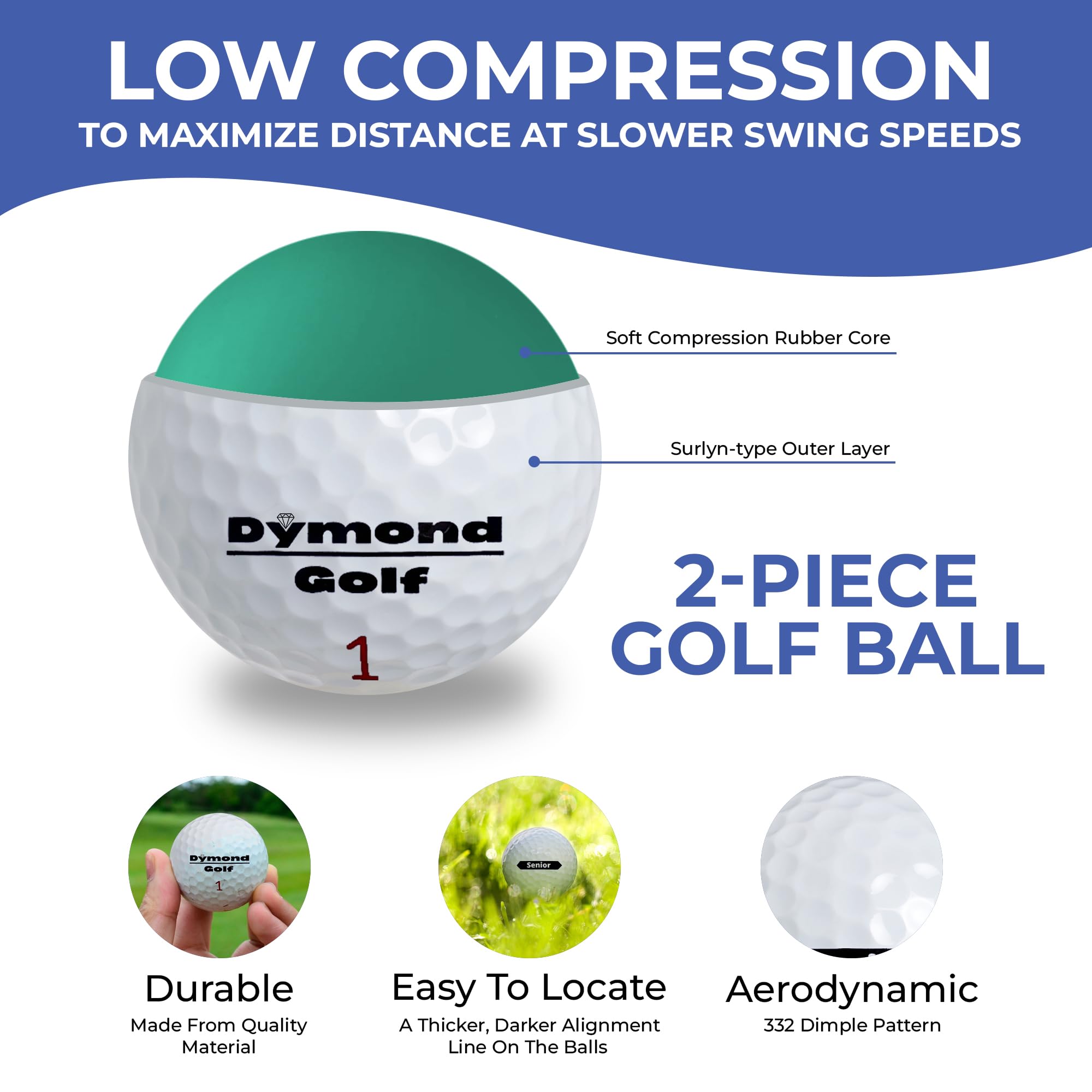 Dymond Senior Golf Balls - Shop.GolfersAuthority