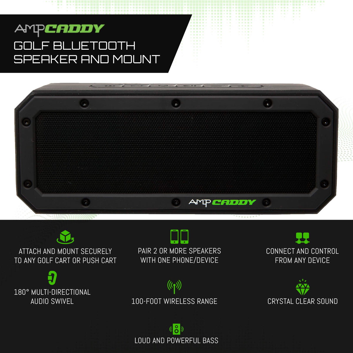 AmpCaddy V3 Pro MAX Speaker Shop.GolfersAuthority