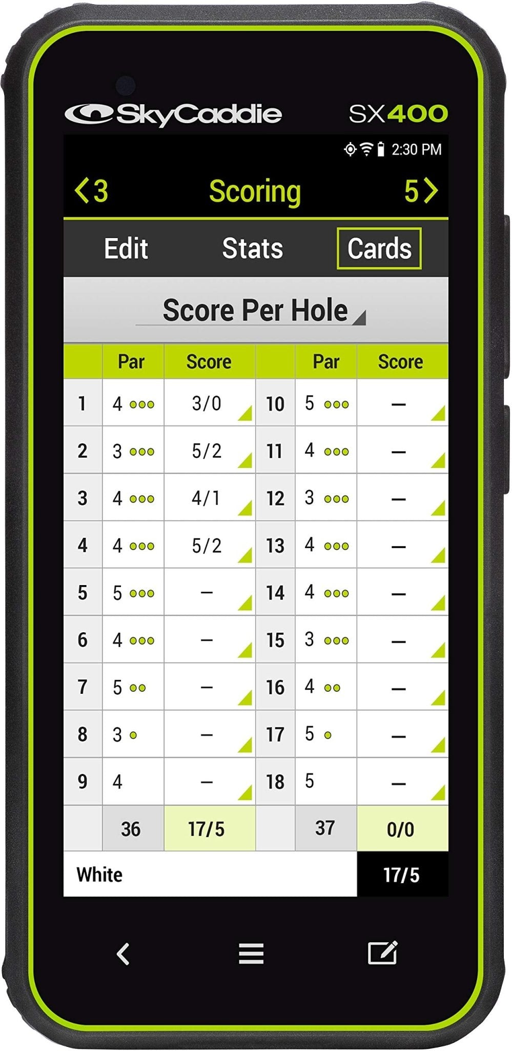 SkyCaddie SX400 GPS Rangefinder - Shop.GolfersAuthority