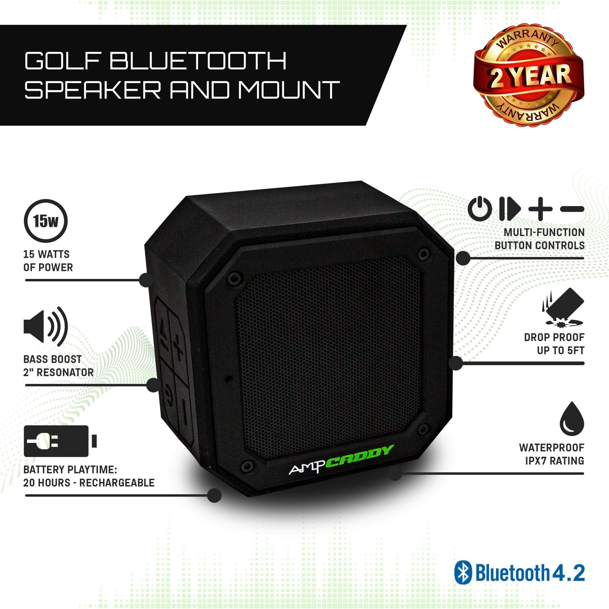 AmpCaddy V3 Pro Speaker - Shop.GolfersAuthority