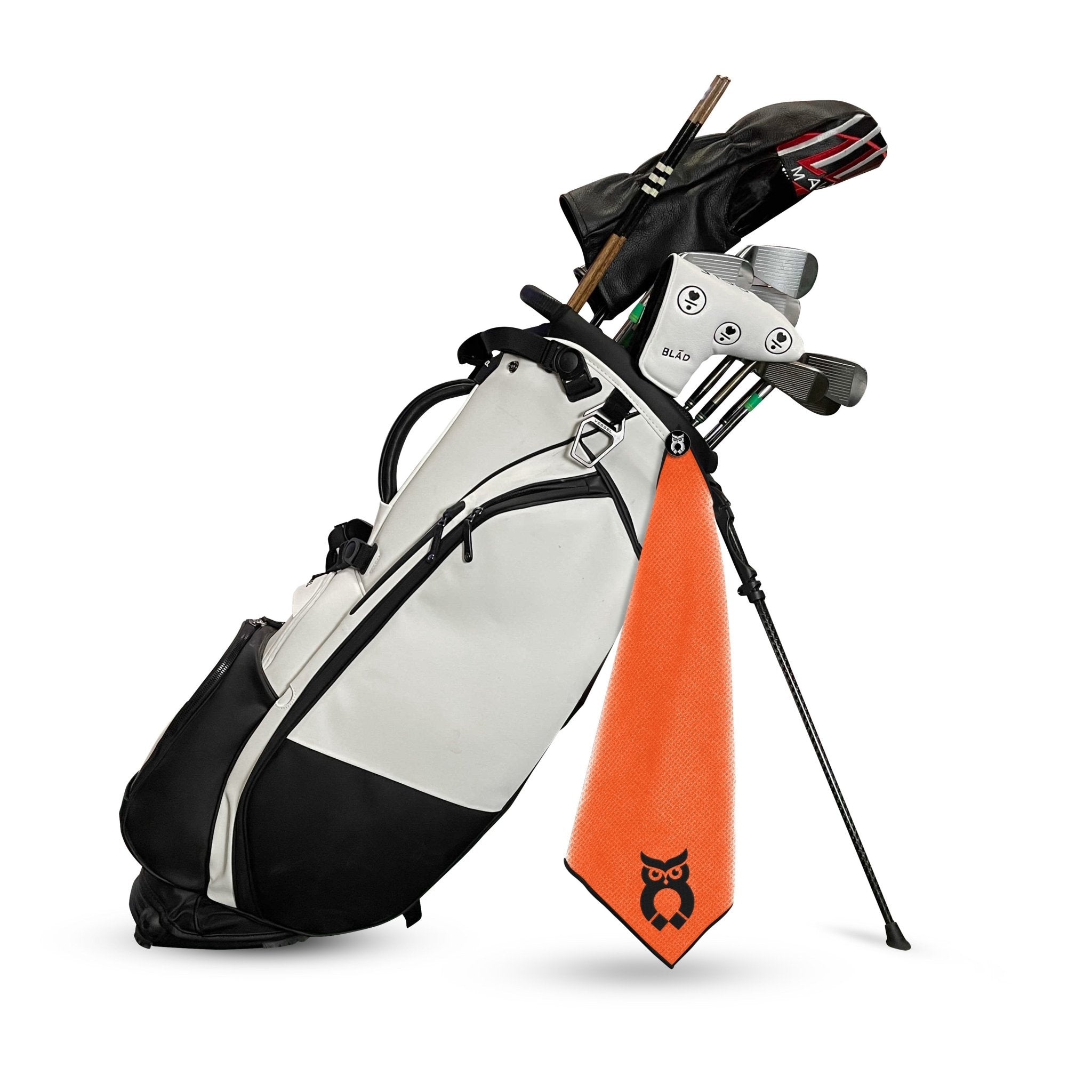 Orange MagnetOwl Golf Towel Kit - Shop.GolfersAuthority