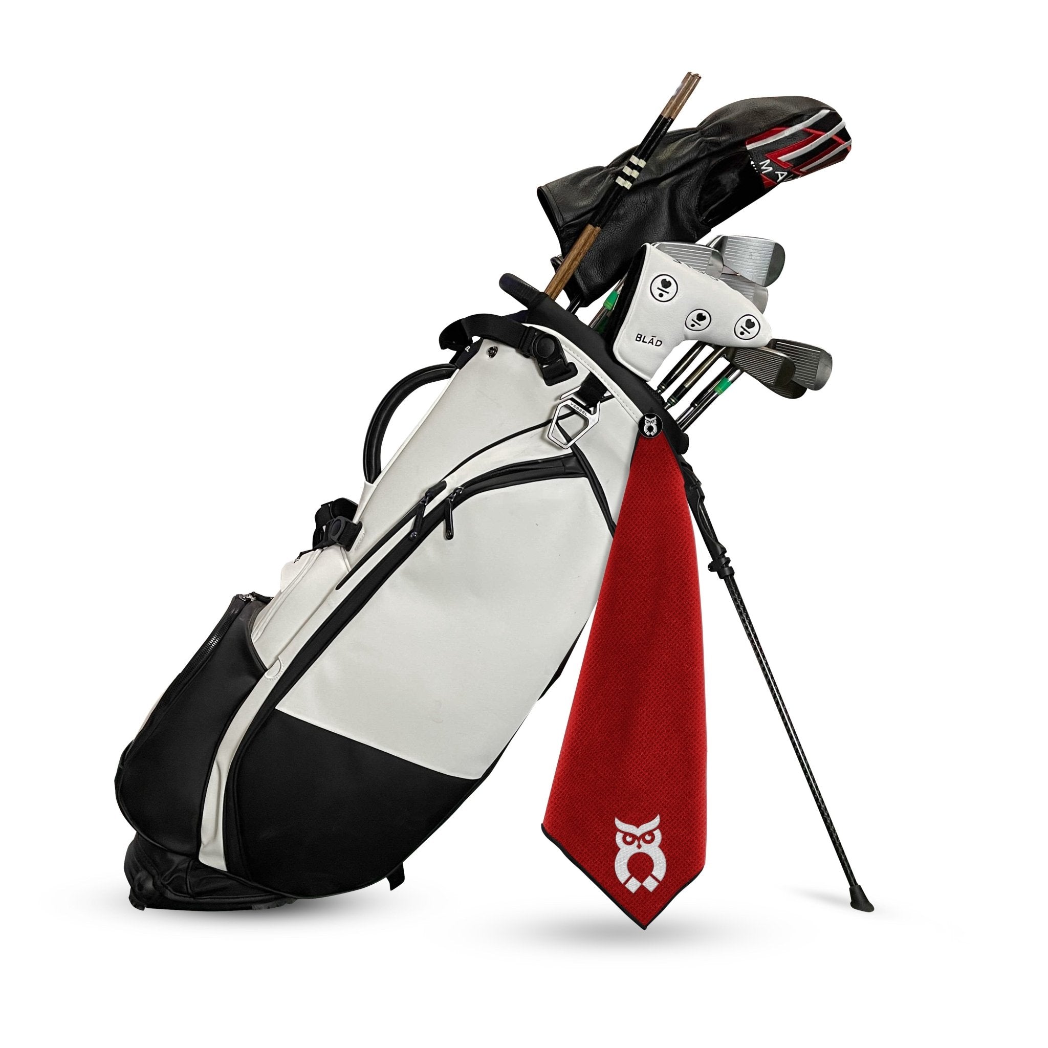 Red MagnetOwl Golf Towel Kit - Shop.GolfersAuthority