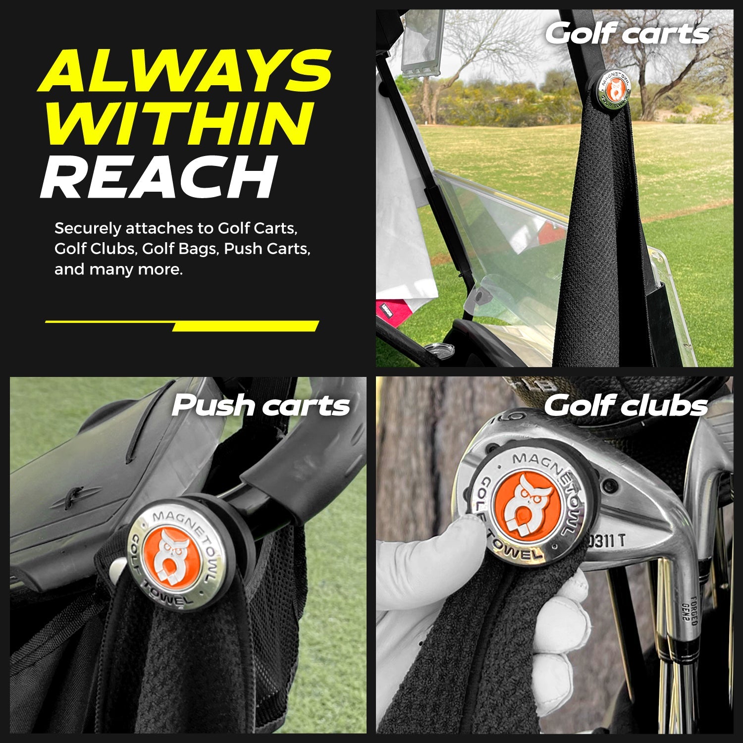 Orange MagnetOwl Poker Chip Ball Marker - Shop.GolfersAuthority