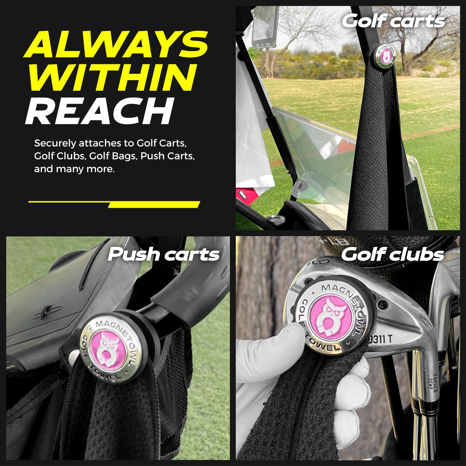 Pink MagnetOwl Poker Chip Ball Marker - Shop.GolfersAuthority