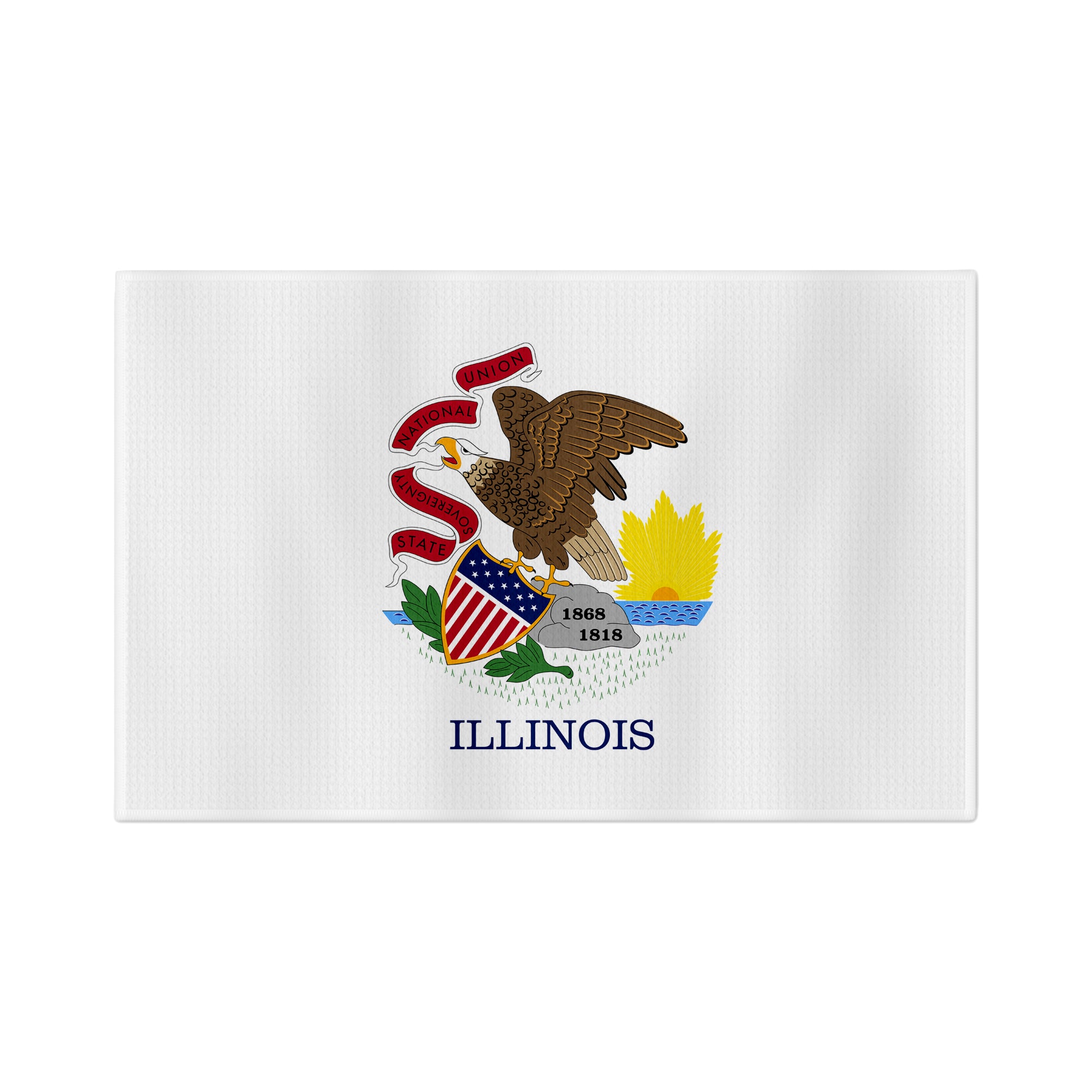Illinois Flag Golf Towel - Shop.GolfersAuthority