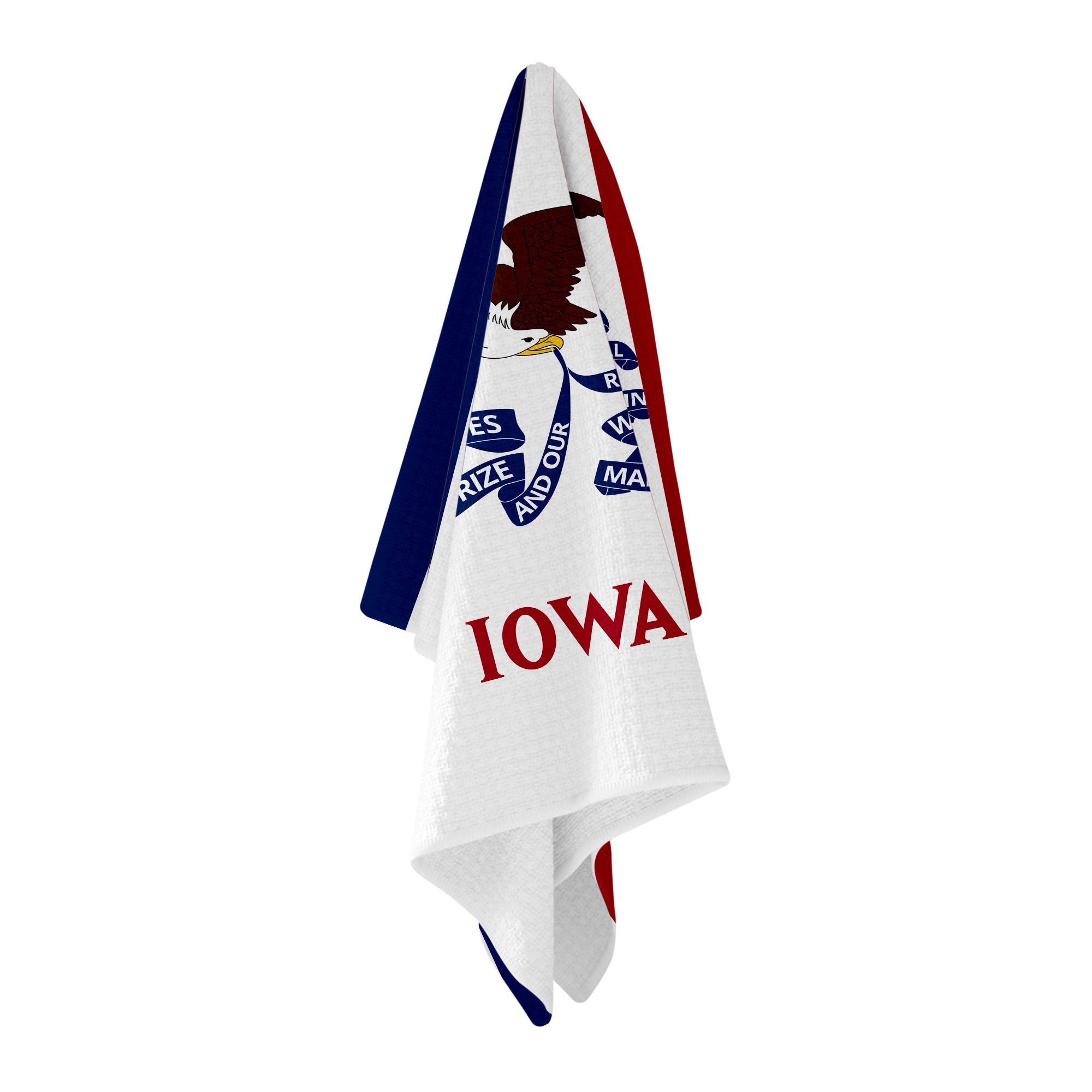 Iowa Flag Golf Towel - Shop.GolfersAuthority