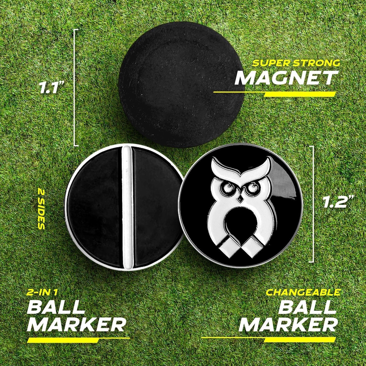 MagnetOwl Magnetic Golf Towel Clip - Shop.GolfersAuthority