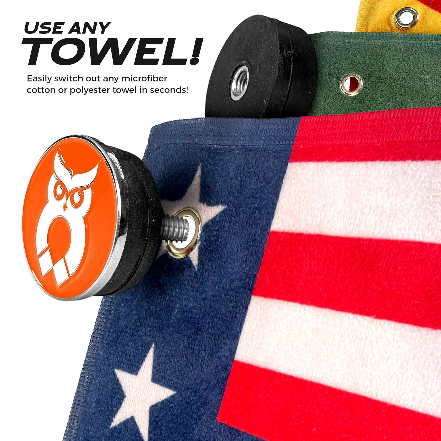 Orange MagnetOwl Ball Marker - Shop.GolfersAuthority
