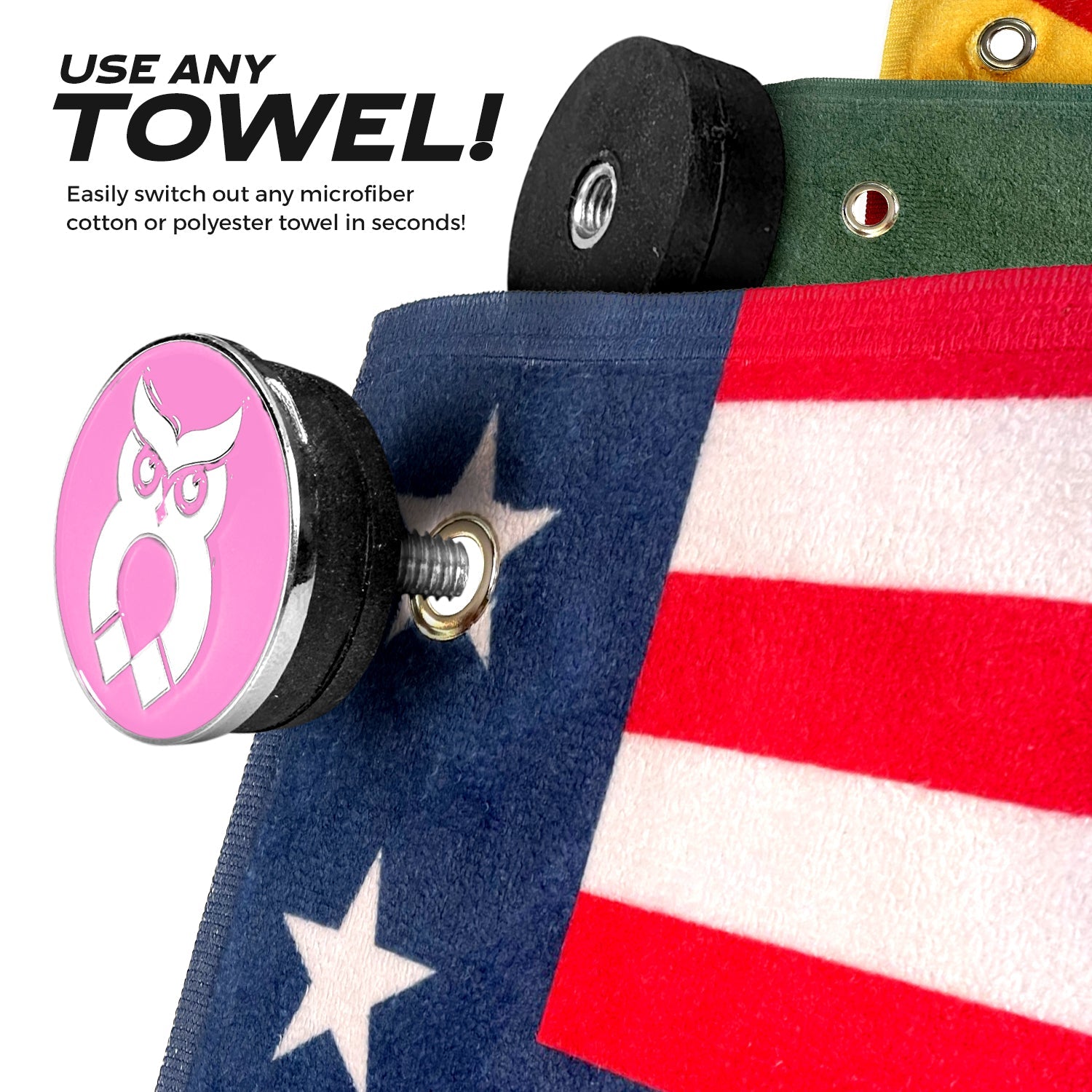 Pink MagnetOwl Mini Ball Marker - Shop.GolfersAuthority