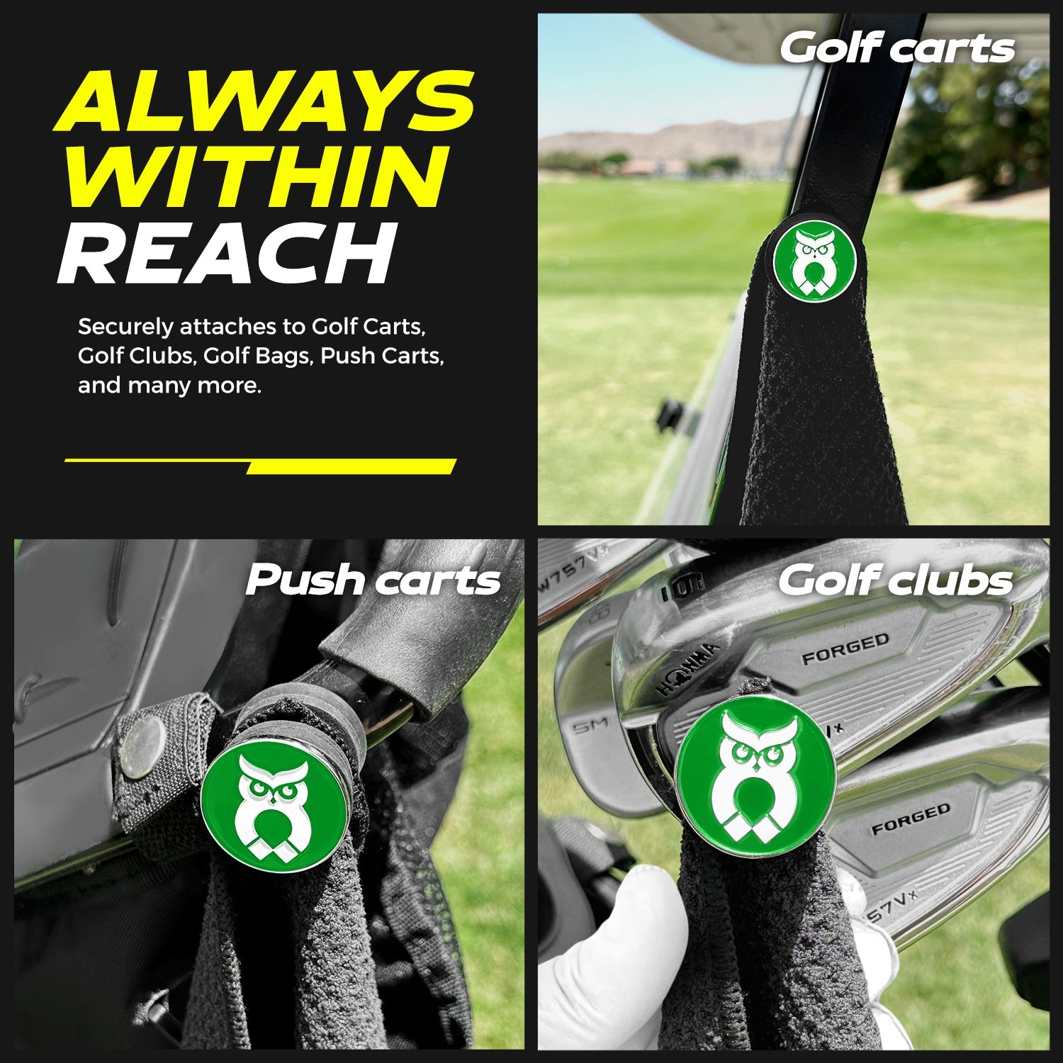 Green MagnetOwl Ball Marker - Shop.GolfersAuthority