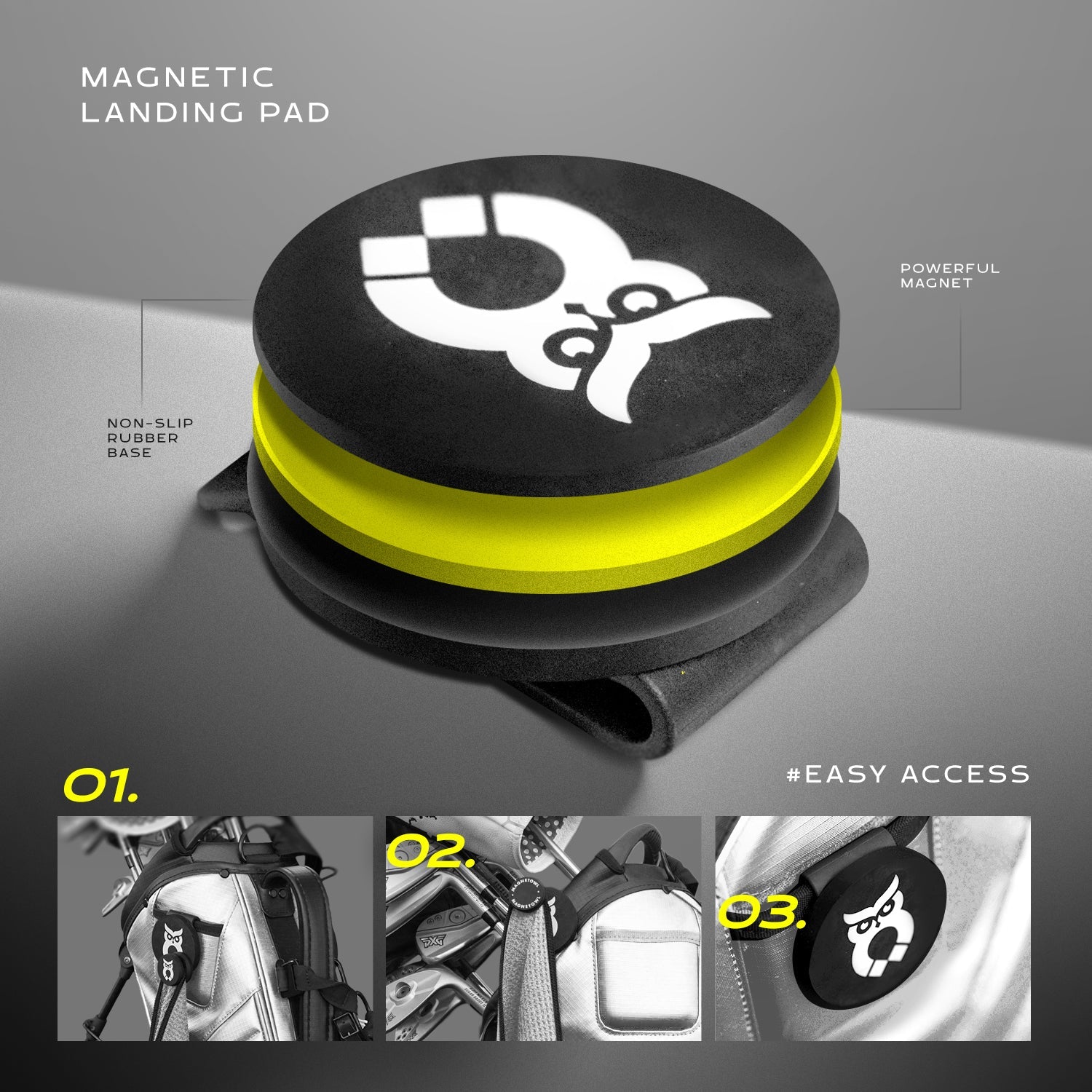 Magnetic Golf Bag Landing Pad - Shop.GolfersAuthority
