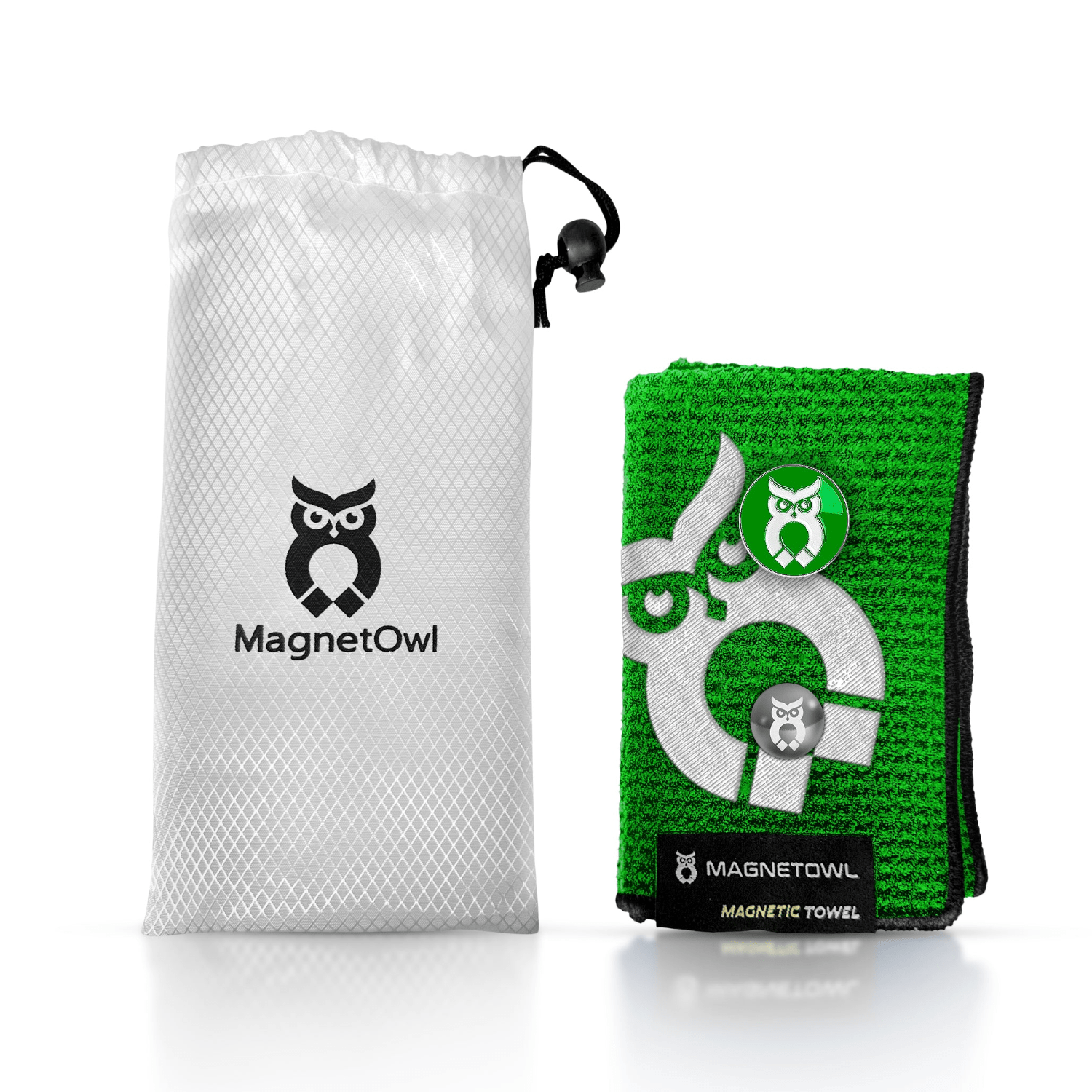 Green MagnetOwl Golf Towel Kit - Shop.GolfersAuthority