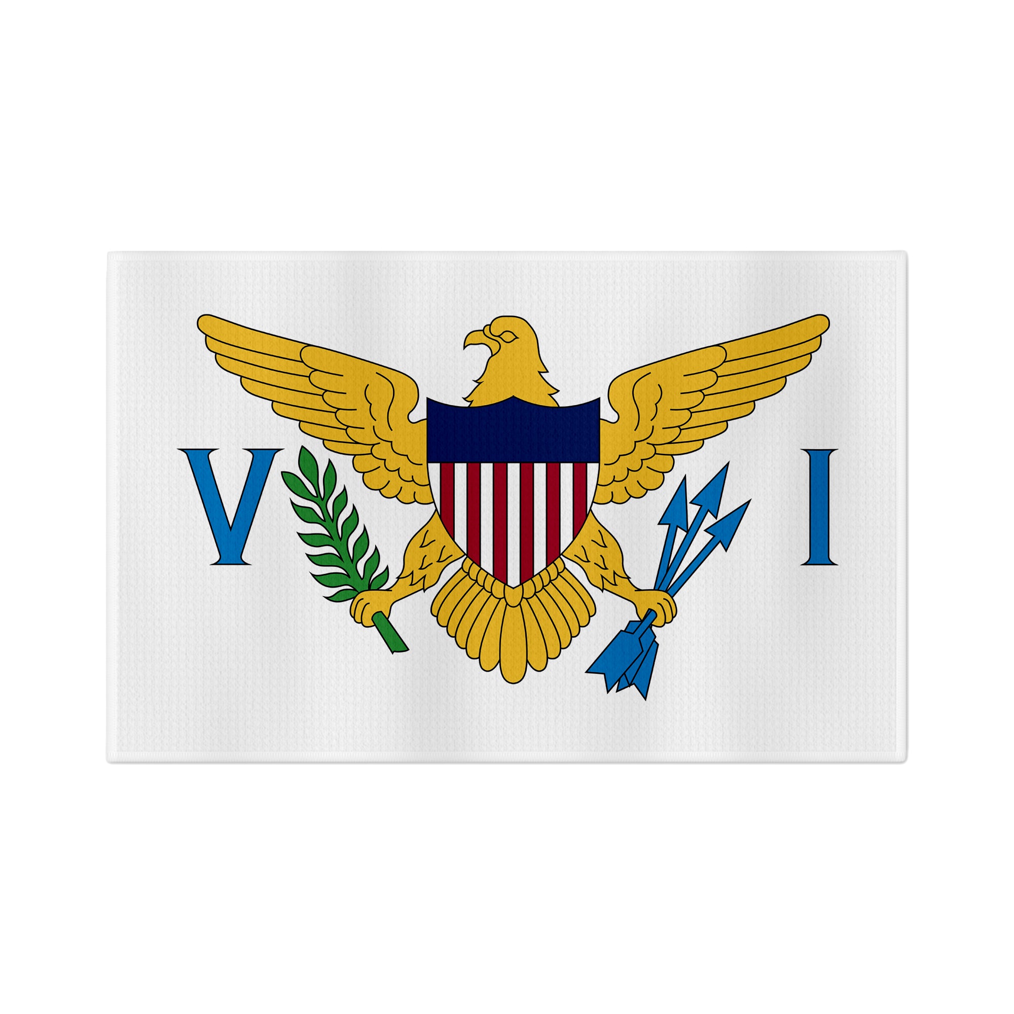U.S. Virgin Islands Flag Golf Towel - Shop.GolfersAuthority