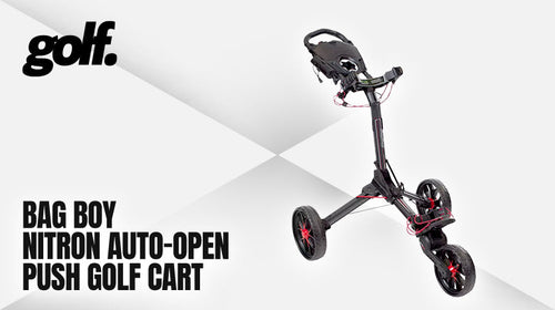 Bag Boy Nitron Auto-Open Push Golf Cart Compact Easy Use