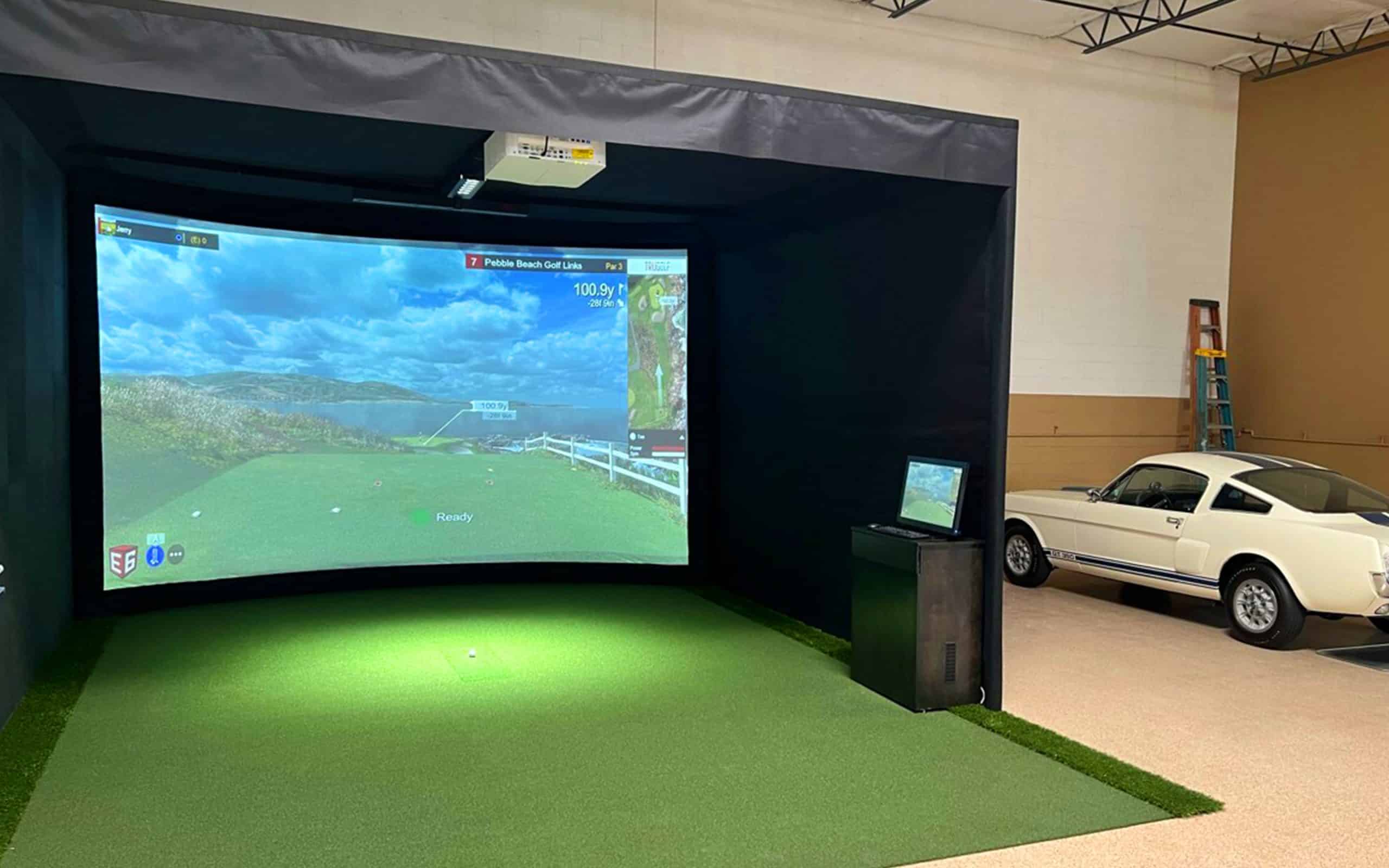 How Far Back Does Projector Need To Be For Golf Simulator?