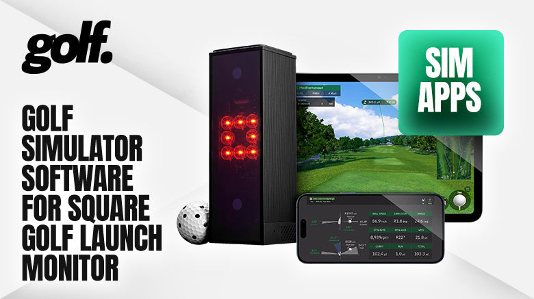Golf Simulator Software Compatible with Square Golf Launch Monitor