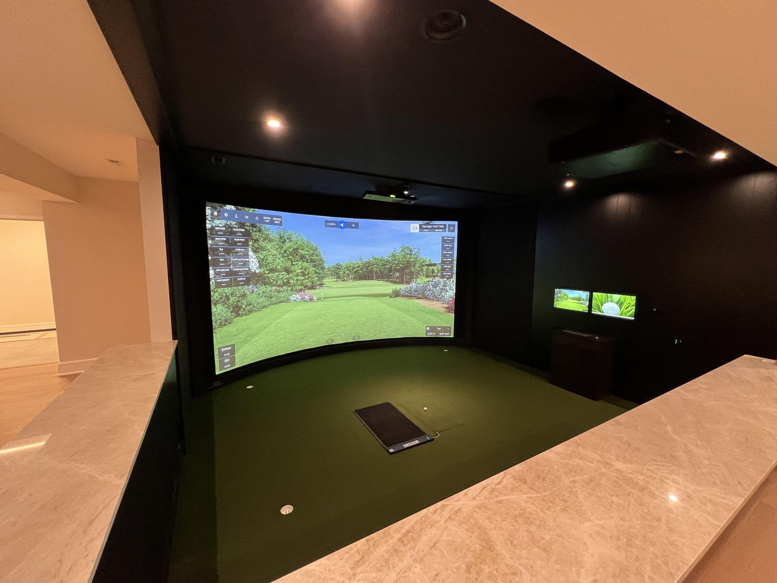 What Ceiling Height For A Golf Simulator