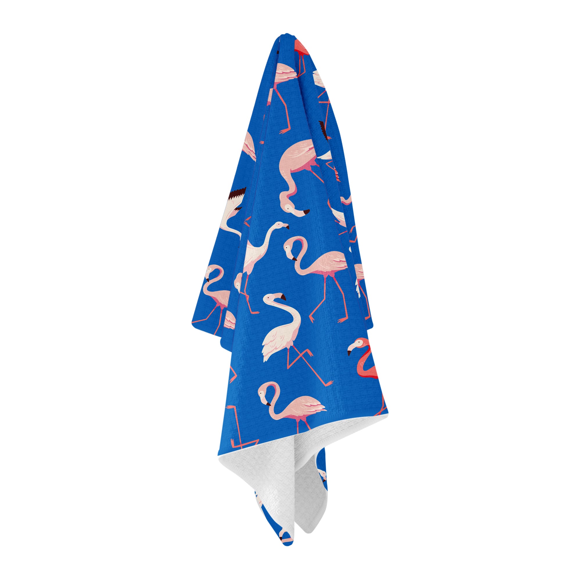 Blue Flamingo Golf Towel