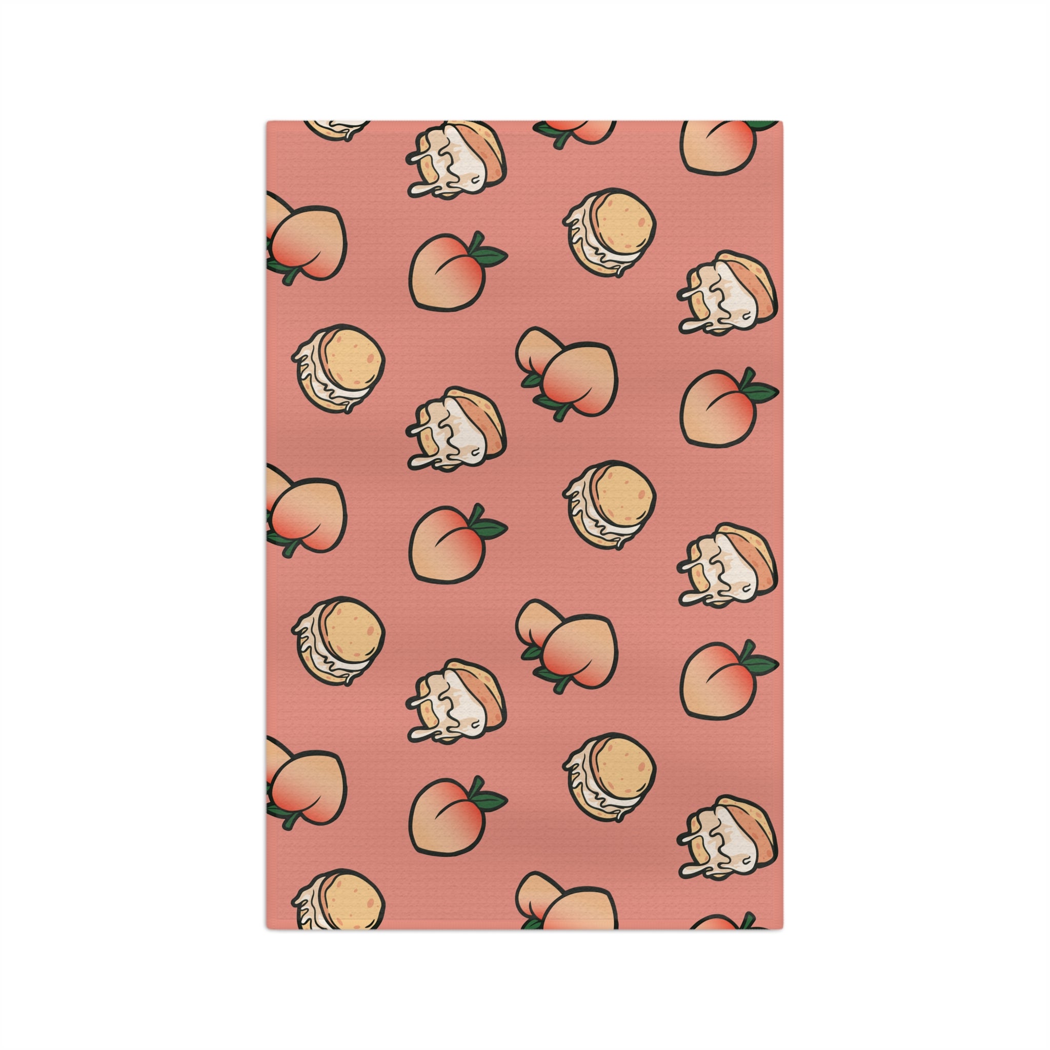 Georgia Peach Ice Cream Golf Towel