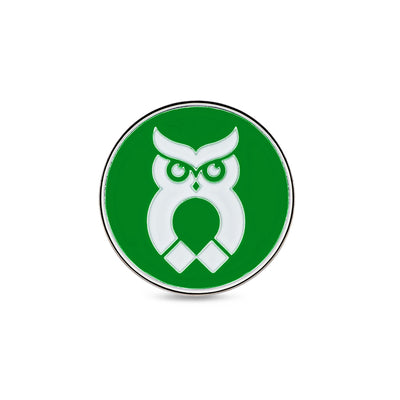 Green MagnetOwl Poker Chip Ball Marker - Shop.GolfersAuthority