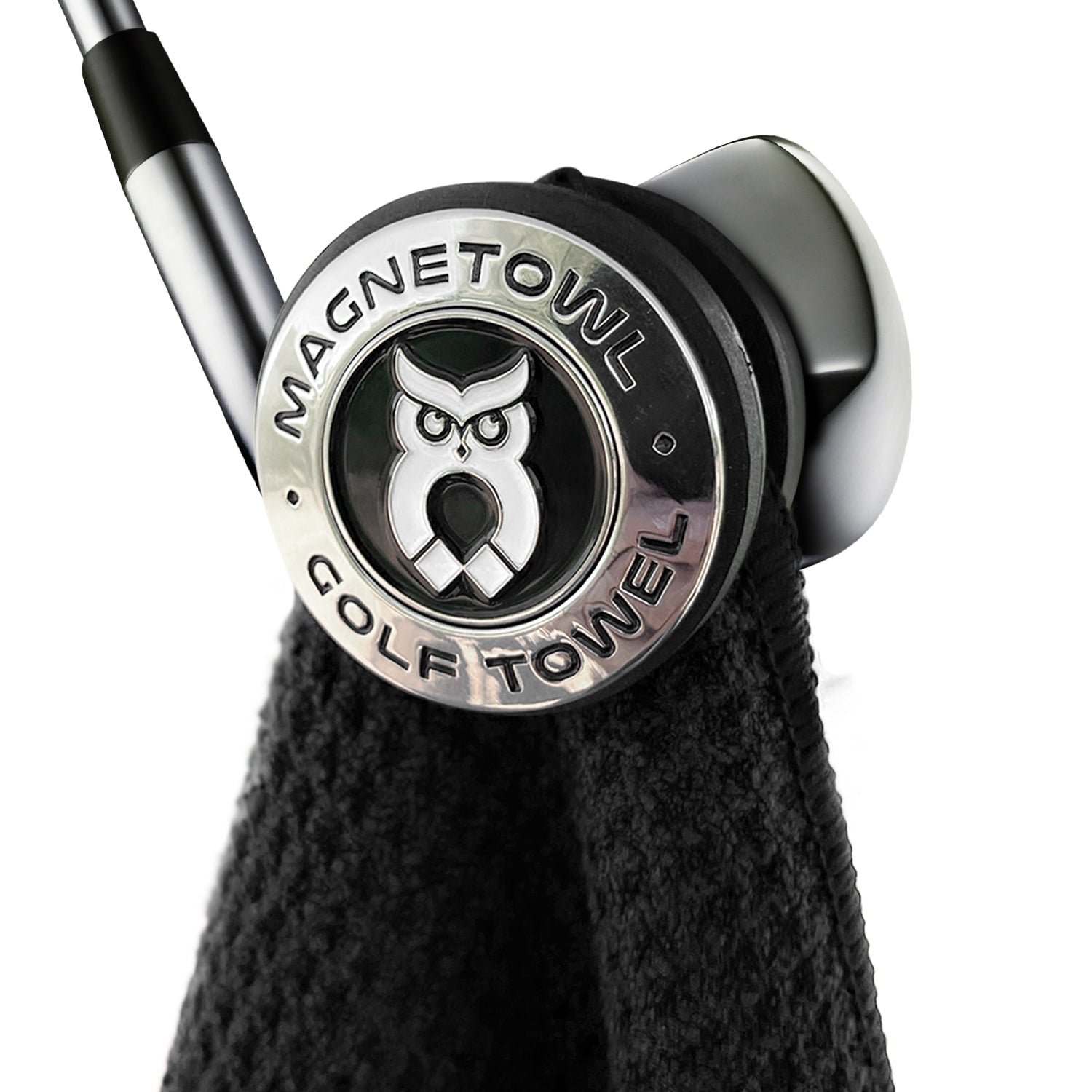 MagnetOwl Magnetic Golf Towel Clip with Poker Chip Marker