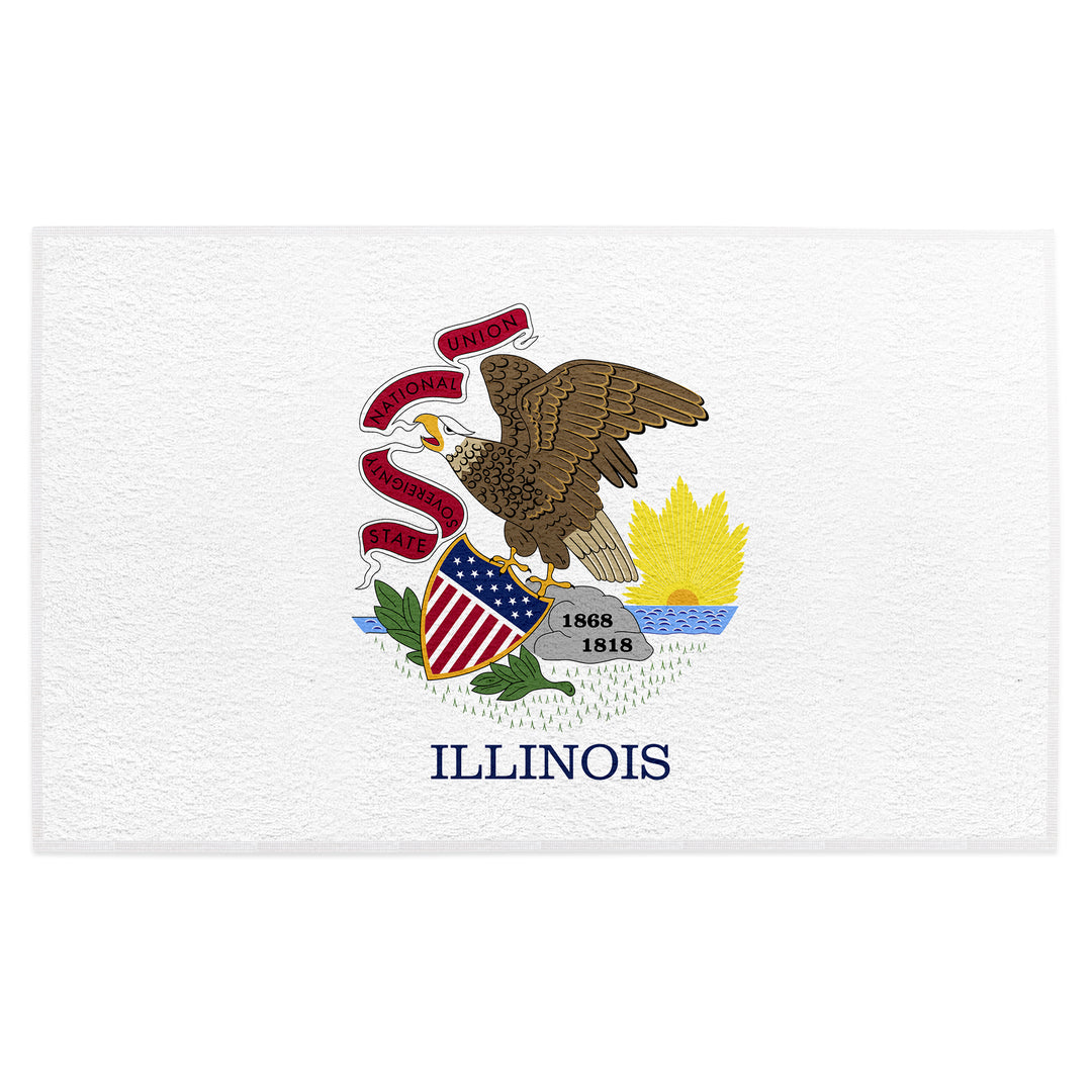 Illinois Flag Golf Towel
