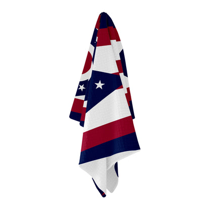 Ohio Flag Golf Towel