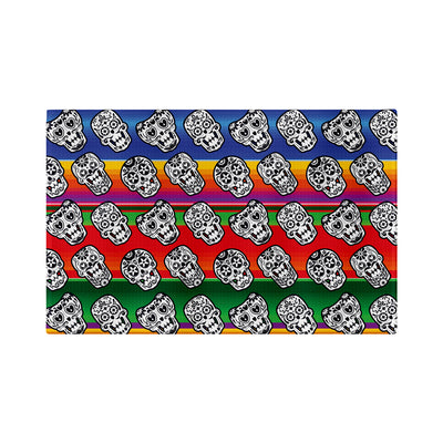 Serape Sugar Skull White Golf Towel - Shop.GolfersAuthority