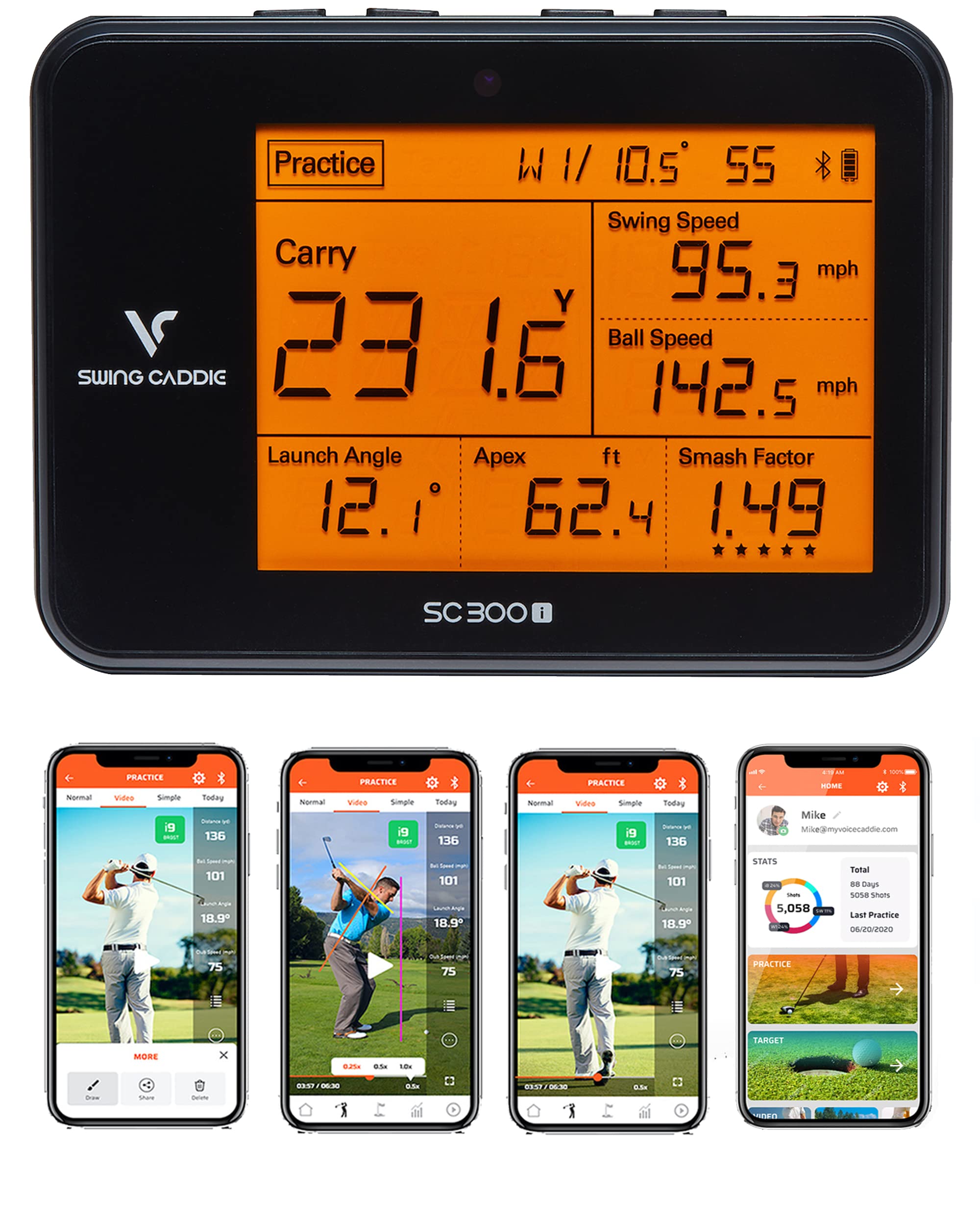 Voice Caddie Swing Caddie SC300i Launch Monitor