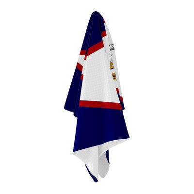 American Samoa Flag Golf Towel - Shop.GolfersAuthority