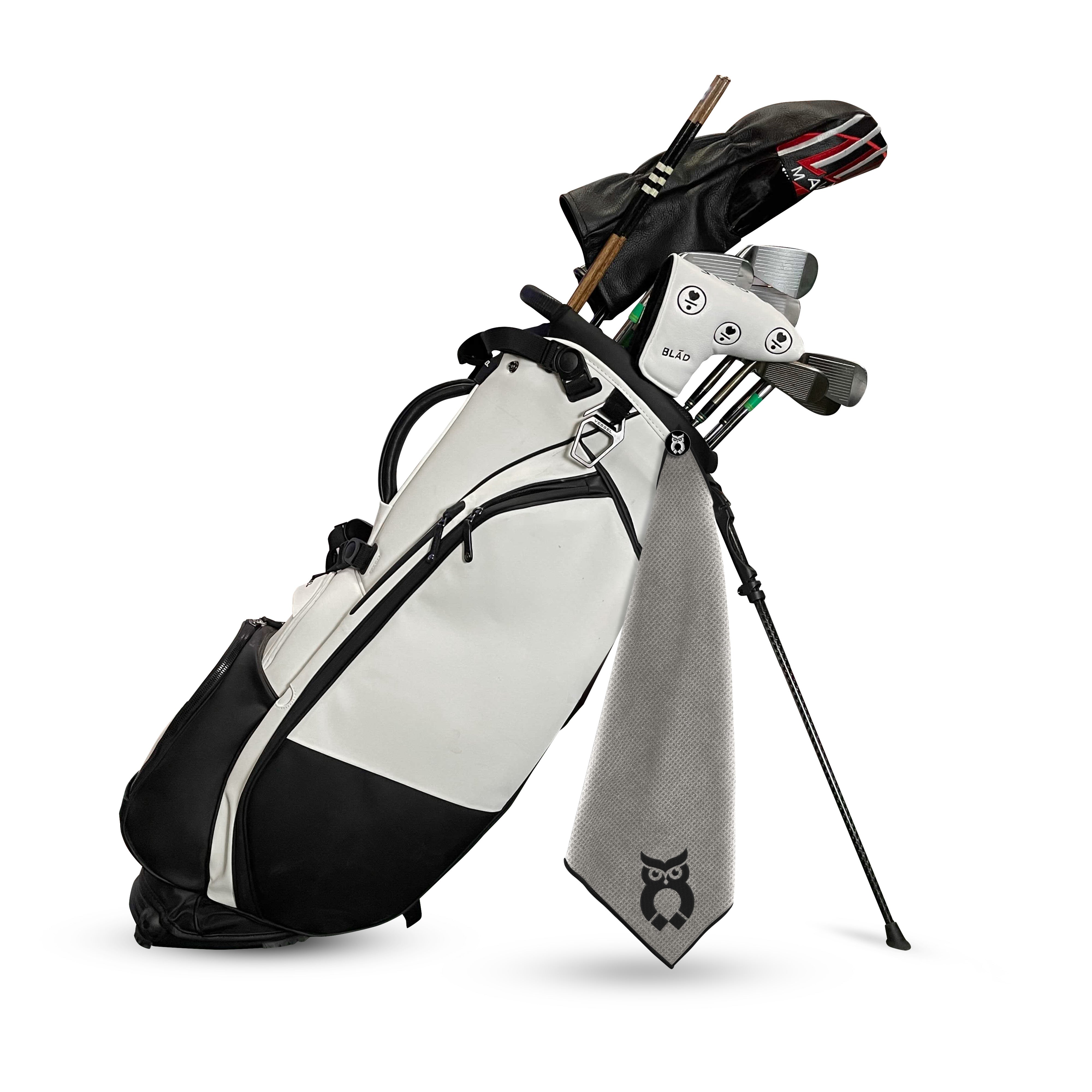 Gray MagnetOwl Golf Towel Kit