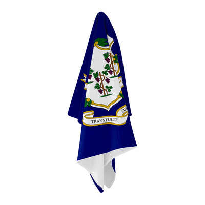 Connecticut Flag Golf Towel - Shop.GolfersAuthority