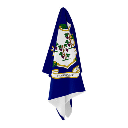 Connecticut Flag Golf Towel