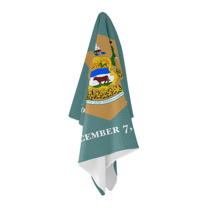 Delaware Flag Golf Towel