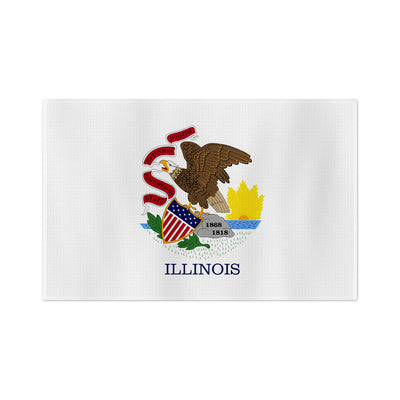 Illinois Flag Golf Towel - Shop.GolfersAuthority