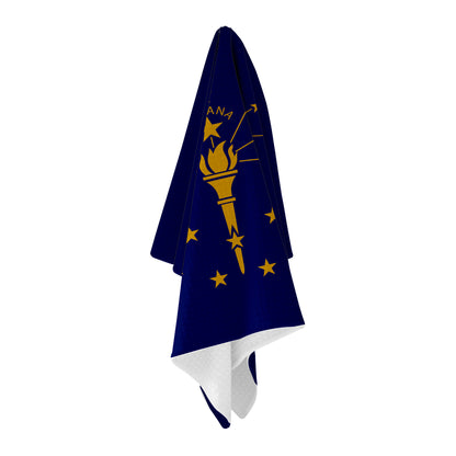 Indiana Flag Golf Towel