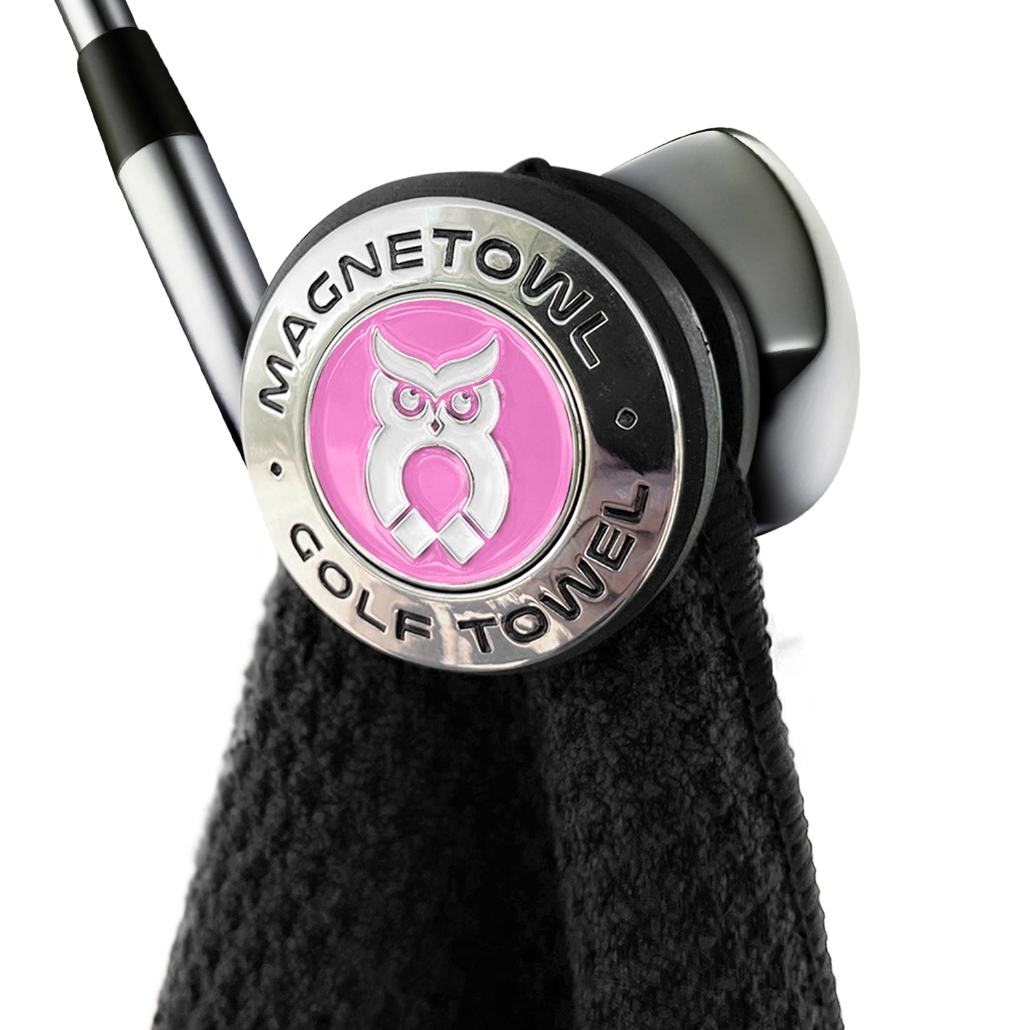 MagnetOwl Magnetic Golf Towel Clip with Poker Chip Marker