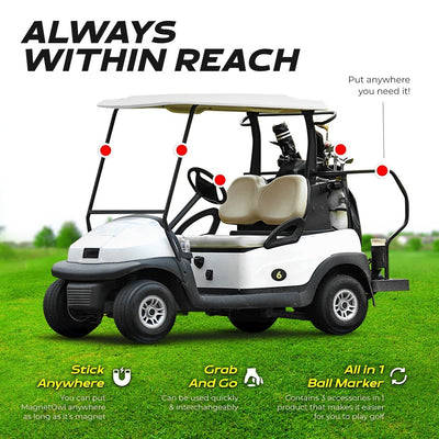 MagnetOwl Magnetic Golf Towel Clip - Shop.GolfersAuthority