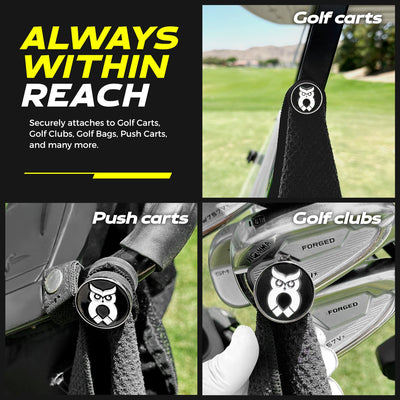 Black MagnetOwl Ball Marker - Shop.GolfersAuthority