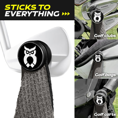 Gray MagnetOwl Golf Towel Kit - Shop.GolfersAuthority