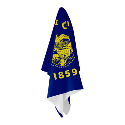 Oregon Flag Golf Towel - Shop.GolfersAuthority