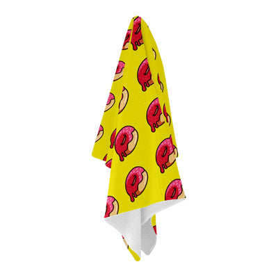 Pink DOH Nut Golf Towel - Shop.GolfersAuthority