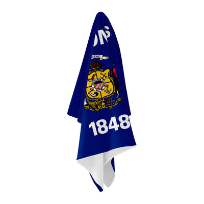 Wisconsin Flag Golf Towel - Shop.GolfersAuthority