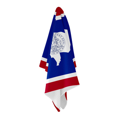 Wyoming Flag Golf Towel - Shop.GolfersAuthority